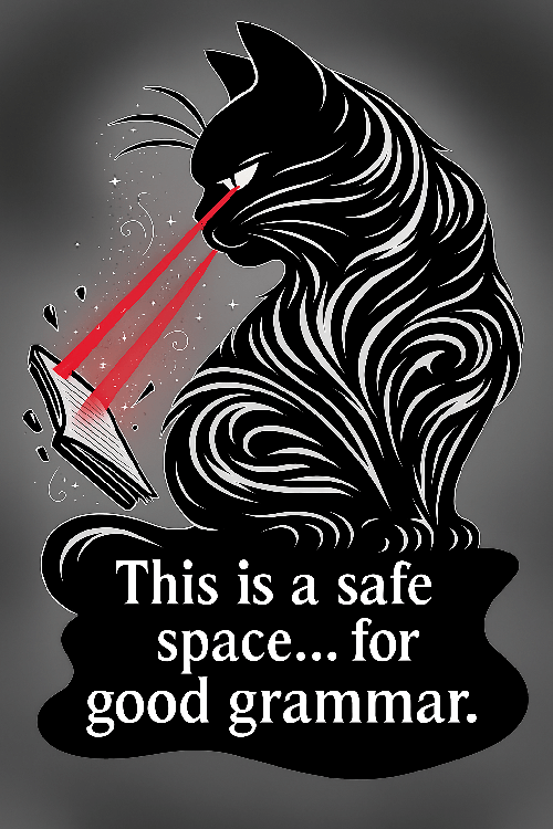 Safe place for grammar poster--funny classroom poster