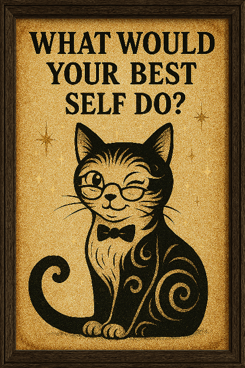 What Would Your Best Self Do? (Winking) - Funny Classroom Poster for Teachers or Counselors